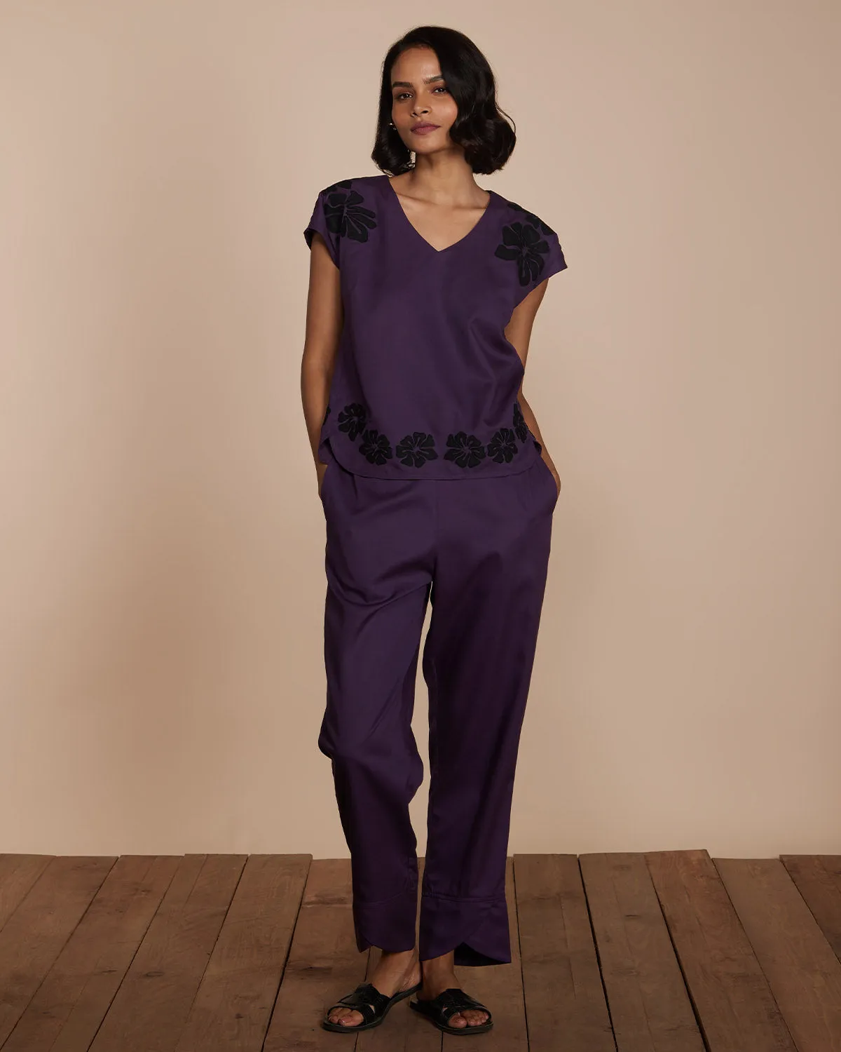 Violet Hour Relaxed-Fit Pants