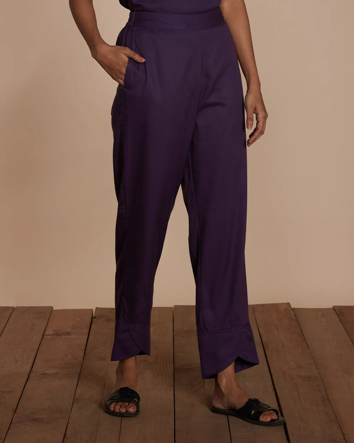 Violet Hour Relaxed-Fit Pants