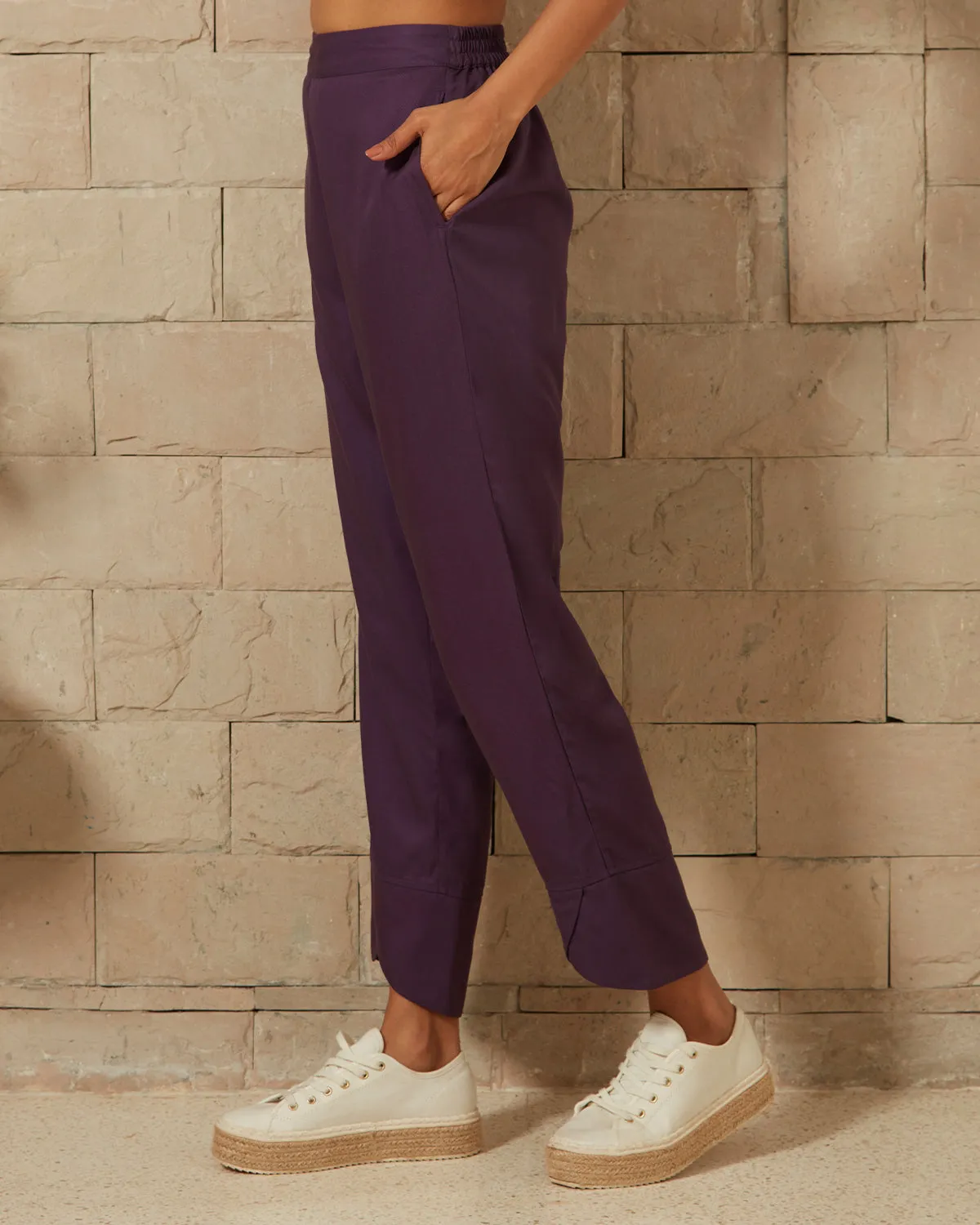 Violet Hour Relaxed-Fit Pants