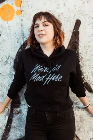 We're All Mad Here Fitted Crop Hoodie | Alice in Wonderland