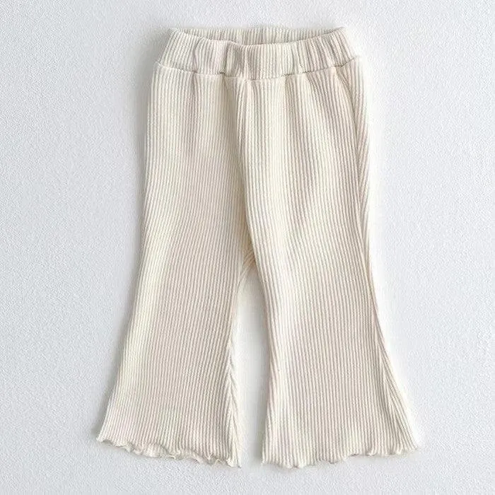 Western Style Bell-bottom Pants Baby Girl Fungus