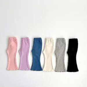 Western Style Bell-bottom Pants Baby Girl Fungus