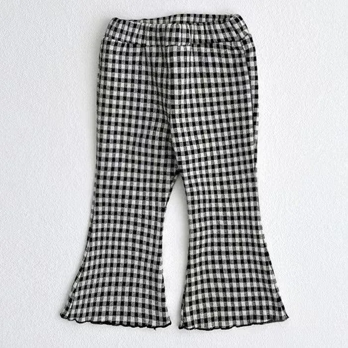 Western Style Bell-bottom Pants Baby Girl Fungus