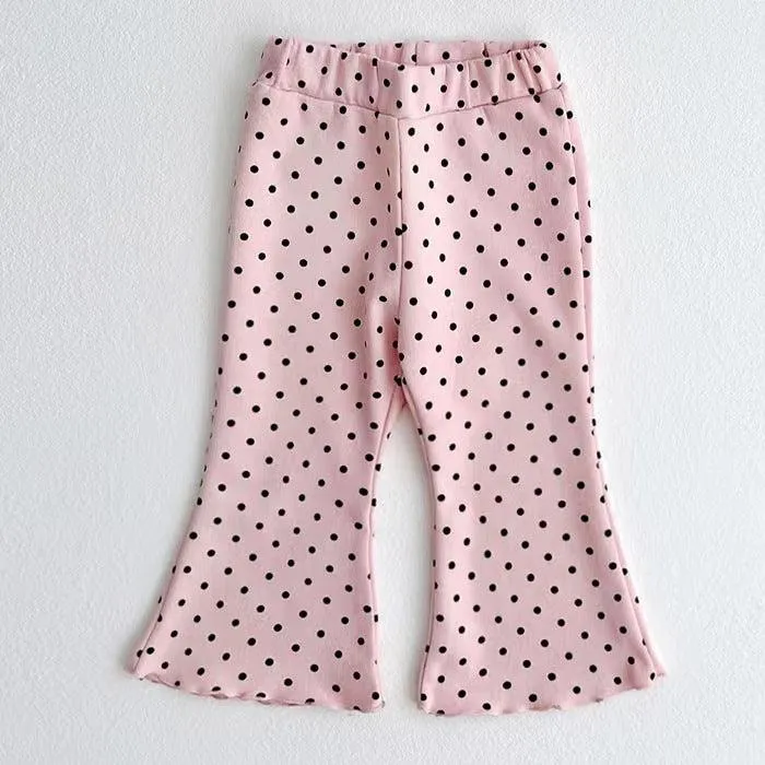 Western Style Bell-bottom Pants Baby Girl Fungus